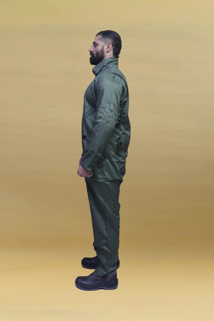 لباس کار یکسره خلبانی سبز